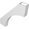 Ekena Millwork 4-in. W x 28-in. D x 32-in. H Westlake Architectural Grade PVC Knee Brace BRCP04X28X32WTL - alternate 2